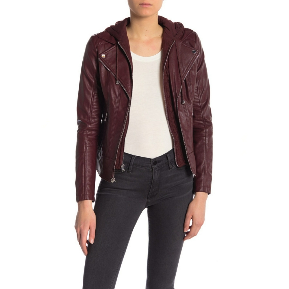 ๏ผ๐๐๐๏ผโข GUESS โข ๐ ยท Leather Jacket ยท NWOT - Picture 11 of 16